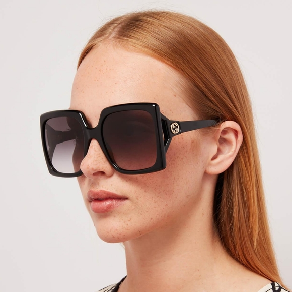 NEW GUCCI OVERSIZED SQUARE WOMEN'S SUNGLASSES GG0876S 001 GUCCI - Picture 6 of 8